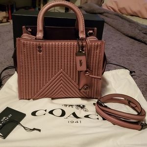 Coach Rogue 25, quilted nappa with rivets